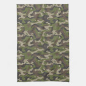 Green Camouflage Pattern Theedoek (Verticaal)