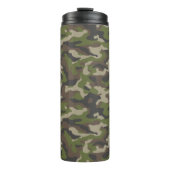 Green Camouflage Pattern Thermosbeker (Voorkant)