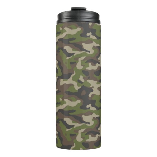 Green Camouflage Pattern Thermosbeker (Voorkant)