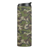 Green Camouflage Pattern Thermosbeker (Gedraaid links)