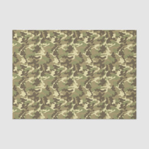 Green Camouflage Pattern Tissuepapier