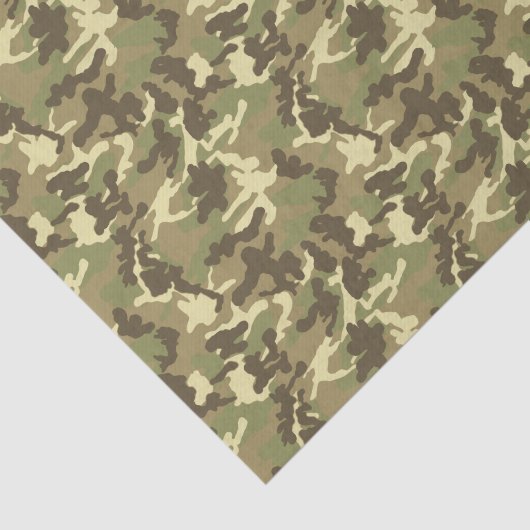 Green Camouflage Pattern Tissuepapier (Detail)
