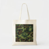 Green Camouflage Pattern Tote Bag (Voorkant)