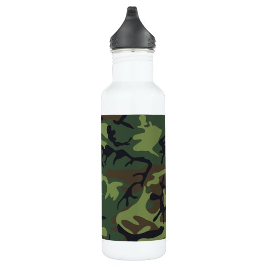 Green Camouflage Pattern Waterfles (Rechts)