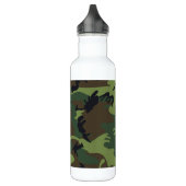 Green Camouflage Pattern Waterfles (Links)