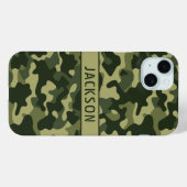 Green Camouflage Personalized Case-Mate iPhone Case (Achterkant (horizontaal))