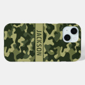 Green Camouflage Personalized Case-Mate iPhone Case (Achterkant (horizontaal))