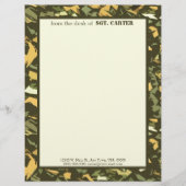 Green Camouflage Persoonlijke Letterhead (Voorkant)