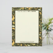 Green Camouflage Persoonlijke Letterhead (Staand voorkant)