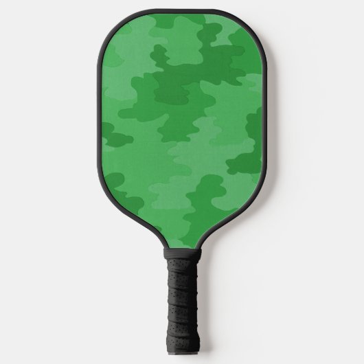 Green Camouflage Pickleball Paddle (Voorkant)