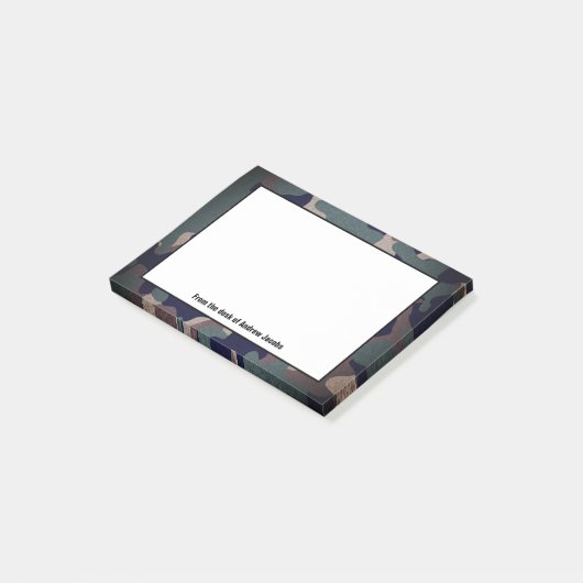 Green Camouflage Post-it® Notes (Schuin)