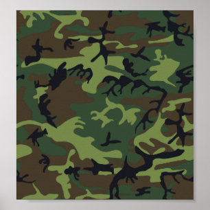 Green-camouflage Poster