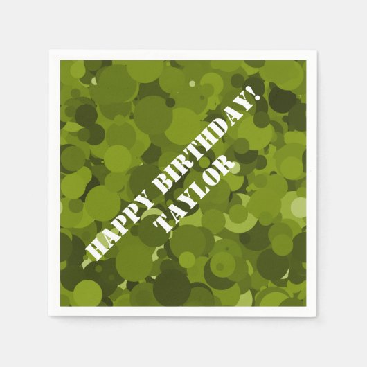 Green Camouflage Servet (Voorkant)