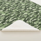 Green Camouflage Sherpa Deken (3/4)