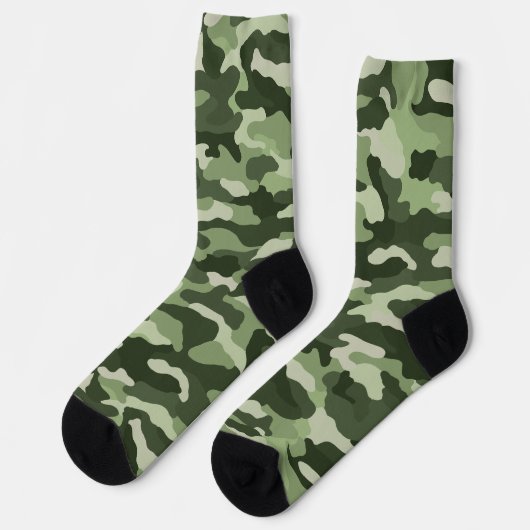 Green Camouflage Sokken (Links)