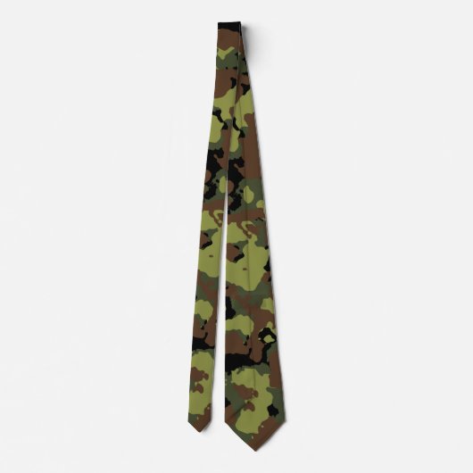 Green Camouflage Stropdas (Achterkant)