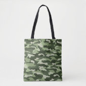 Green Camouflage Tote Bag (Voorkant)