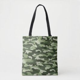 Green Camouflage Tote Bag