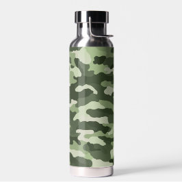Green Camouflage Waterfles