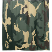 Green Camouflage Zippo Lighter Douchegordijn (Voorkant)