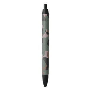 Green Camouflage Zwarte Inkt Pen