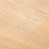 Green Camping Baby shower Acryl Uitnodigingen (Laagn)