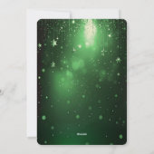 Green Candles Christmas Holiday Card Feestdagenkaart (Achterkant)