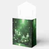 Green Candles Christmas Holiday Gift Box Bedankdoosjes (Geopend)
