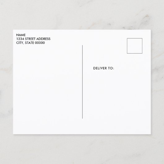 Green Candles Christmas Holiday Postcard Briefkaart (Achterkant)