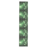 Green Candles Christmas Holiday Table Runner Medium Tafelloper (Voorkant)