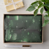Green Candles Christmas Holiday Tissue Paper Tissuepapier (Geschenk)