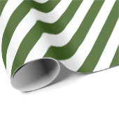 Green Candy Cane Stripes Merry Kerstmis Cadeaupapier (Rol Hoek)