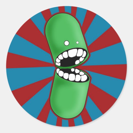 Green Capsule Stickers (Voorkant)
