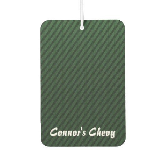 Green Carbon Fiber Style Luchtverfrisser (Voorkant)