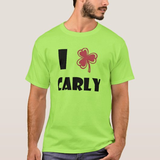 Green Carly Clover-Shirt T-shirt (Voorkant)