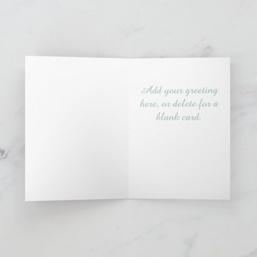 Green Carnation Kaart (Binnen)