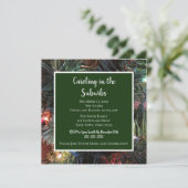 Green Caroling in de voorsteden Kaart (Staand voorkant)