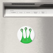 Green cartoon alien magneet (Insitu (Vaatwasser))