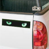 Green Cat Eyes Bumpersticker (Op Truck)