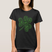 Green Cat Plaid Shamrock St Patrick Ca  T-shirt (Voorkant)