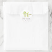 Green catkins Spring bedankt je trouwende sticker (Tas)