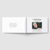 Green Celebration of Life with Photo Memorial Gastenboek (Volledig)