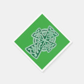 Green Celtic Cross Napkins Servet (Hoek)