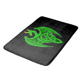 Green Celtic Dragon Bath Mat (Gekanteld)
