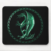 Green Celtic Dragon Muismat (Voorkant)