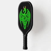 Green Celtic Dragon Pickleball Paddle (Links)