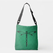 Green Celtic Dragonfly Crossbody Tas (Voorkant)
