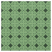 Green Celtic Irish Knot Fabric Stof (Close Up)