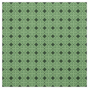 Green Celtic Irish Knot Fabric Stof