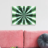 Green Celtic Knot Art Canvas Afdruk (Insitu (Woonkamer))